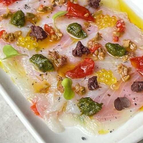 Carpaccio de bacallà (SG)